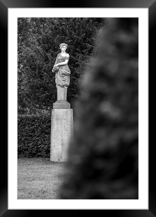 Classical garden statue Framed Mounted Print by Phil Crean
