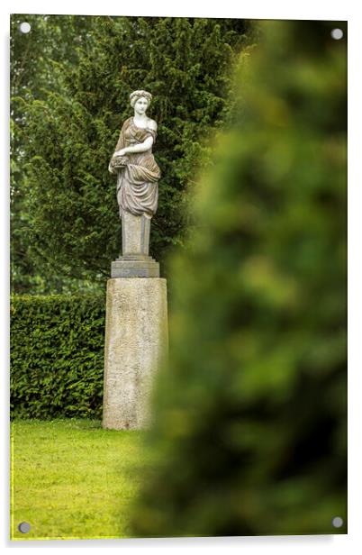Classical garden statue Acrylic by Phil Crean