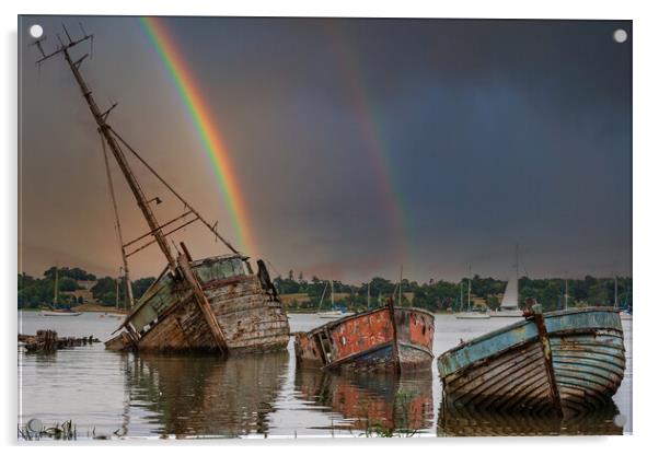 Serene Pin Mill Rainbow Acrylic by Kevin Snelling