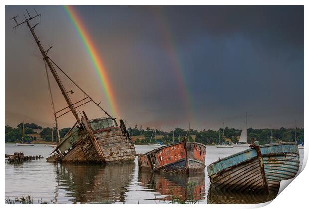 Serene Pin Mill Rainbow Print by Kevin Snelling