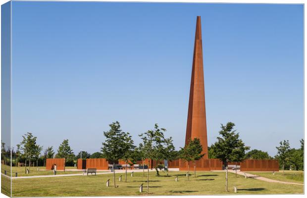 Memorial Spire at the International Bomber Command Centre Canvas Print by Jason Wells
