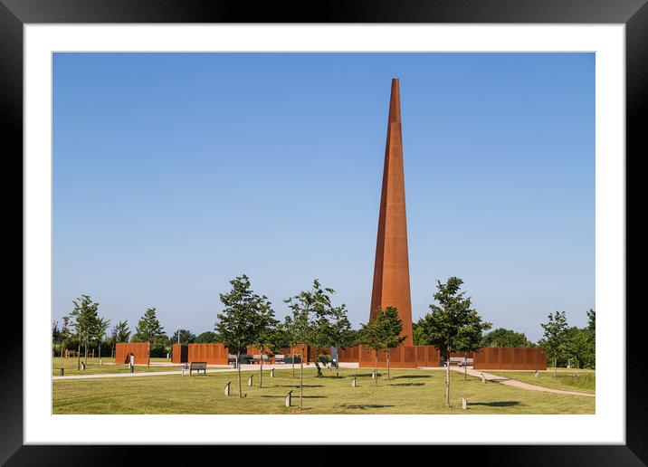 Memorial Spire at the International Bomber Command Centre Framed Mounted Print by Jason Wells