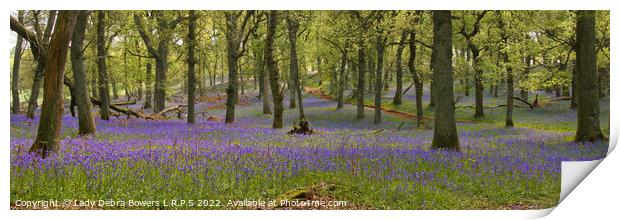 Bluebell Woods  Print by Lady Debra Bowers L.R.P.S