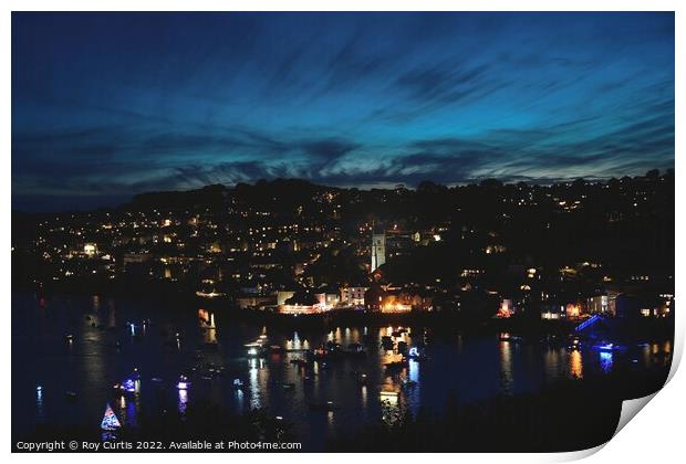 Fowey at Night  Print by Roy Curtis