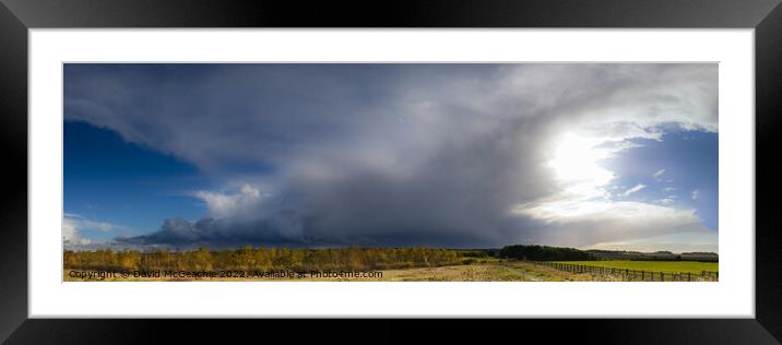 Natures Fury Framed Mounted Print by David McGeachie