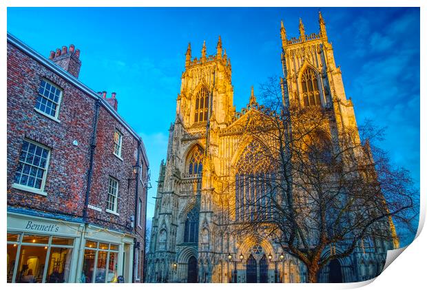 York Minster From High Petergate Print by Alison Chambers