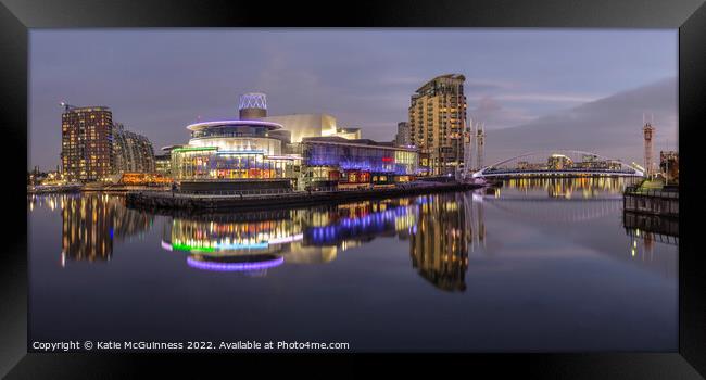 Media City, Salford Quays Panorama Framed Print by Katie McGuinness
