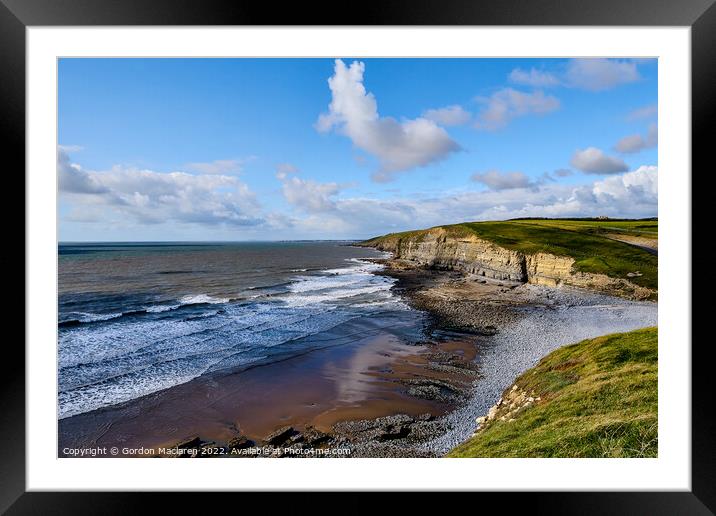 Dunraven Bay on the Glamorgan Heritage Coast, Sout Framed Mounted Print by Gordon Maclaren