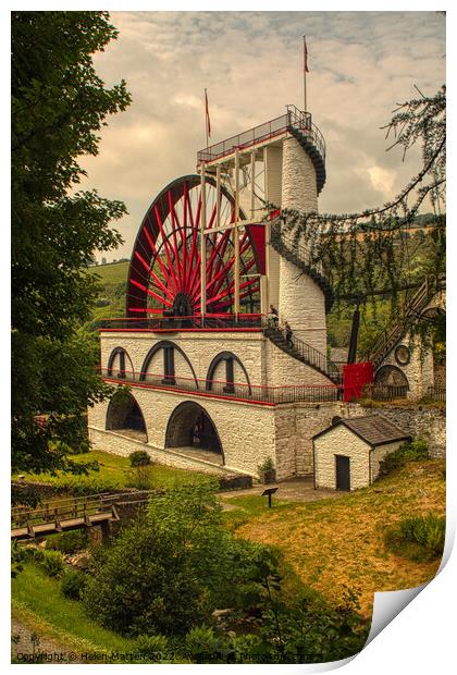 Laxey Wheel 5 Isle of Man Lady Isobella Print by Helkoryo Photography