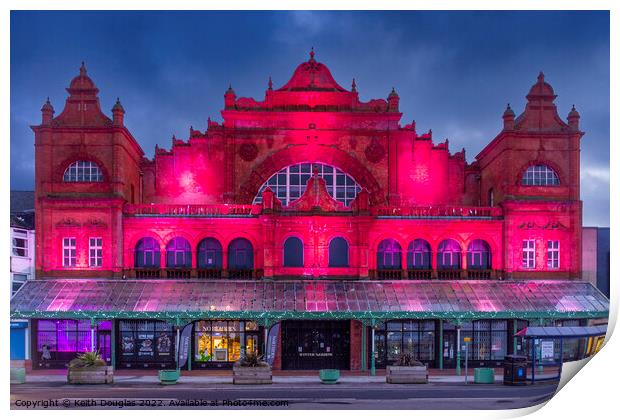 The Winter Gardens, Morecambe Print by Keith Douglas