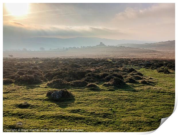 The Serene Majesty of Dartmoor Print by Roger Mechan