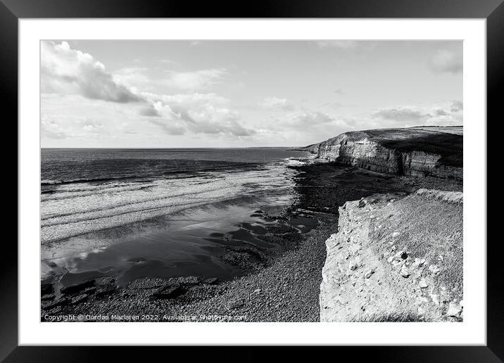 Dunraven Bay on the Glamorgan Heritage Coast, South Wales Framed Mounted Print by Gordon Maclaren