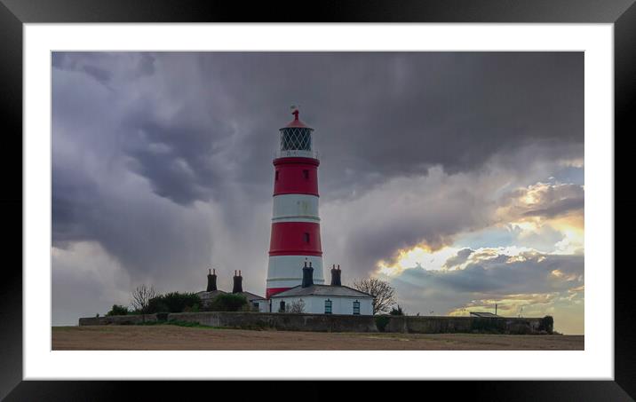 Guiding Light on North Norfolk Coast Framed Mounted Print by Kevin Snelling