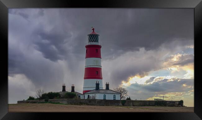 Guiding Light on North Norfolk Coast Framed Print by Kevin Snelling