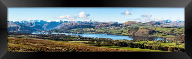 Ullswater Panorama (Lake District) Framed Print by Keith Douglas