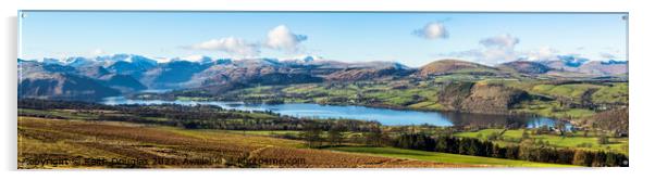 Ullswater Panorama (Lake District) Acrylic by Keith Douglas