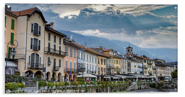 Cannobio, Lake Maggiore, Italy Acrylic by Stuart Wyatt