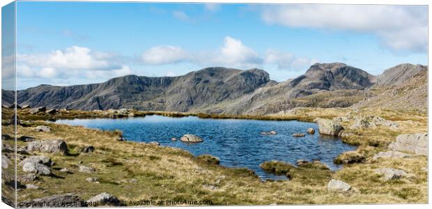 The Scafells from Three Tarns Canvas Print by Keith Douglas