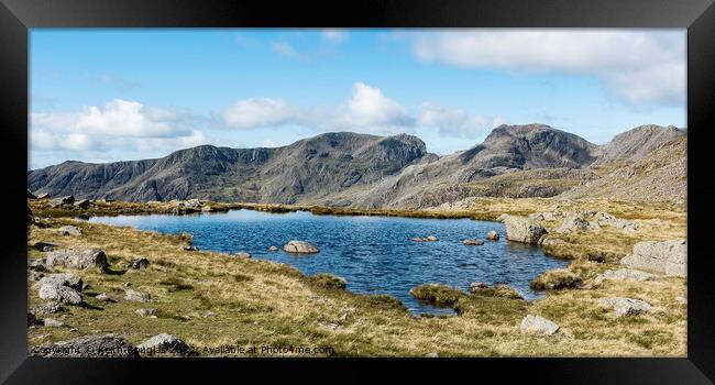 The Scafells from Three Tarns Framed Print by Keith Douglas