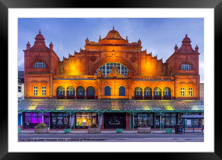 The Winter Gardens, Morecambe (gold) Framed Mounted Print by Keith Douglas