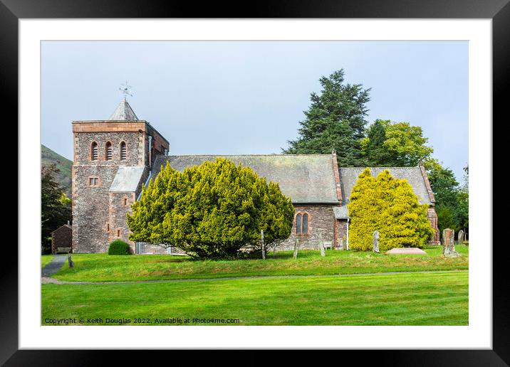 All Saints Church, Watermillock Framed Mounted Print by Keith Douglas