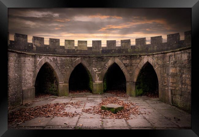 Majestic ruins of Newstead Abbey Framed Print by David McGeachie