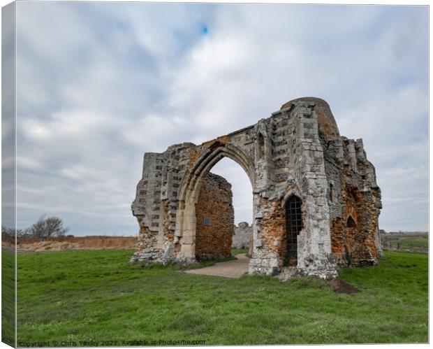 St Benet’s Abbey, Norfolk Broads Canvas Print by Chris Yaxley