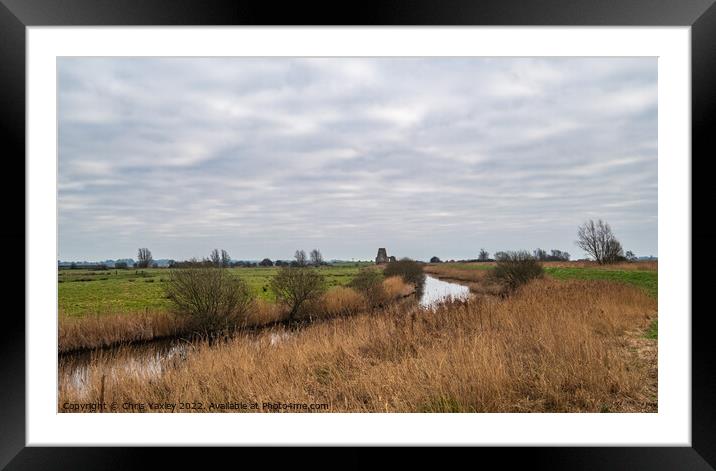 The path to St Benet's Abbey, Norfolk Framed Mounted Print by Chris Yaxley