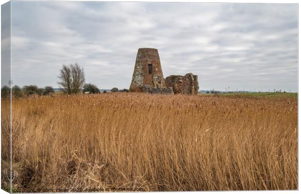 St Benet's Abbey, Norfolk Broads Canvas Print by Chris Yaxley