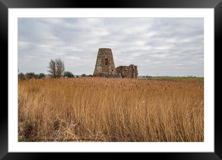 St Benet's Abbey, Norfolk Broads Framed Mounted Print by Chris Yaxley