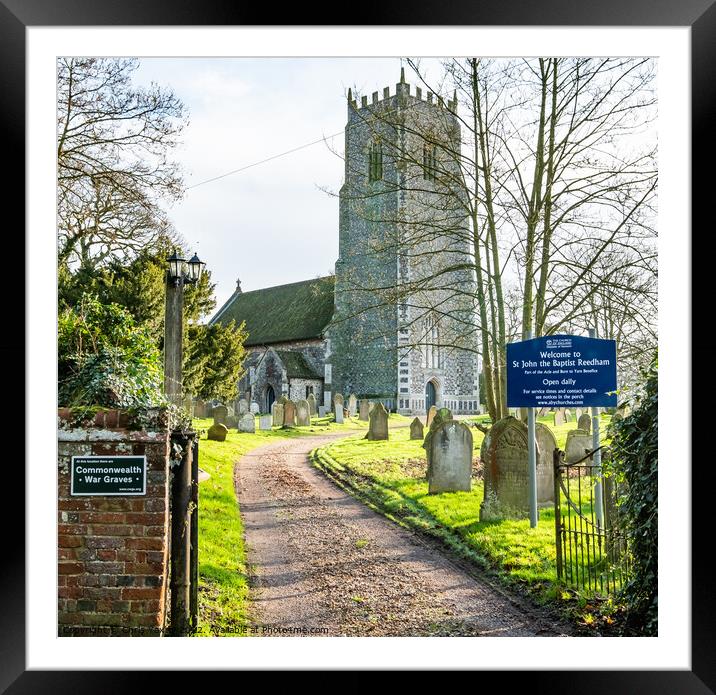 Reedham Church, Norfolk Framed Mounted Print by Chris Yaxley
