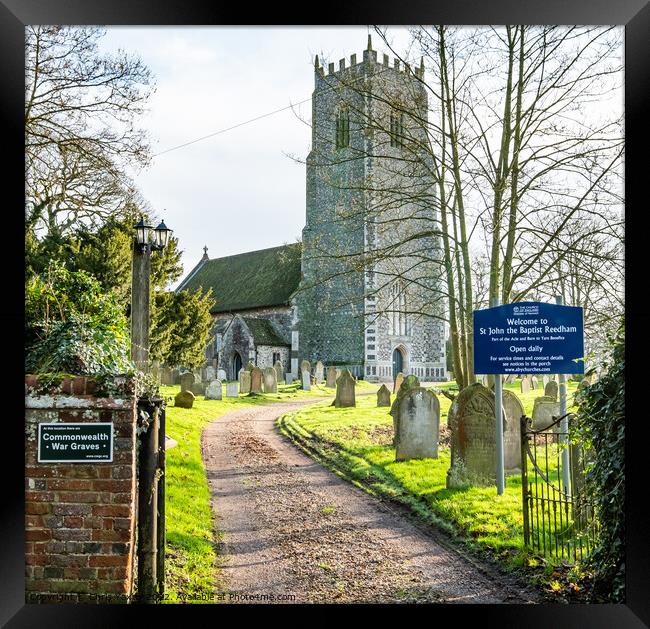 Reedham Church, Norfolk Framed Print by Chris Yaxley