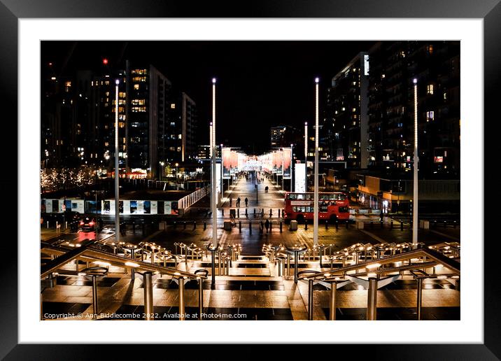 The view from Wembley Stadium  Framed Mounted Print by Ann Biddlecombe
