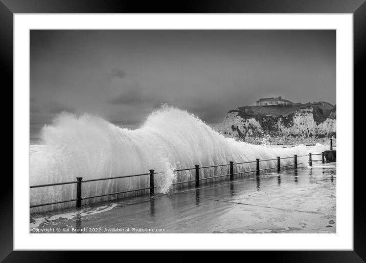 Dramatic Sea at Freshwater Bay, Isle of Wight Framed Mounted Print by KB Photo