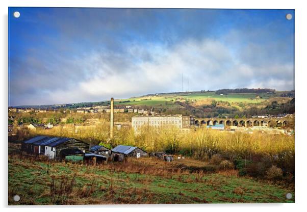 Slaithwaite View Acrylic by Darren Galpin