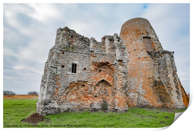 St Benet’s Abbey, Norfolk Broads National Park Print by Chris Yaxley