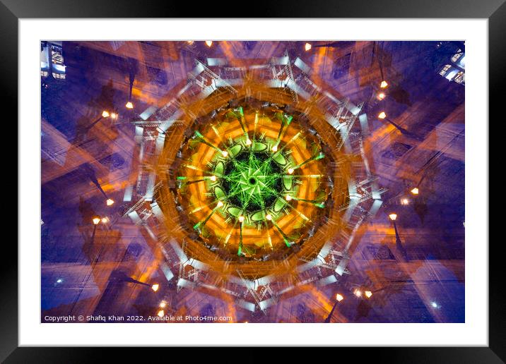 Harris Museum, Art Gallery & Library (Kaleidoscope, Abstract) Framed Mounted Print by Shafiq Khan