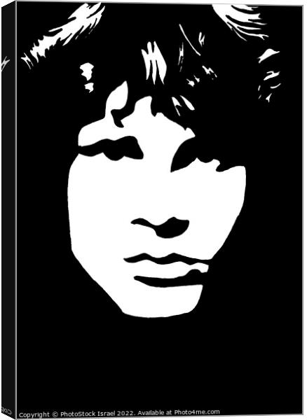 Jim Morrison  Canvas Print by PhotoStock Israel