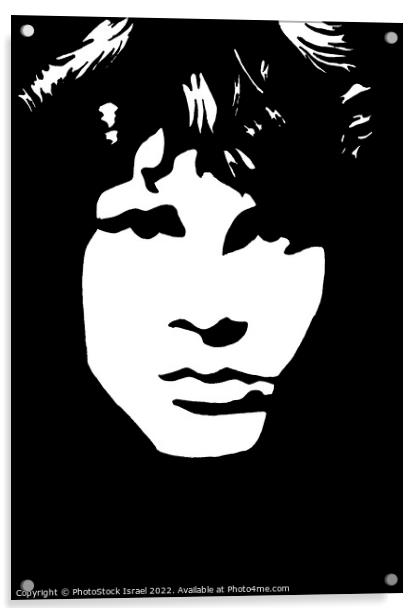 Jim Morrison  Acrylic by PhotoStock Israel