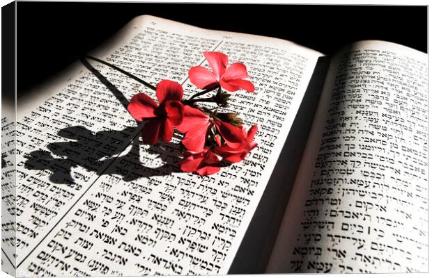 Jewish religious book Canvas Print by PhotoStock Israel
