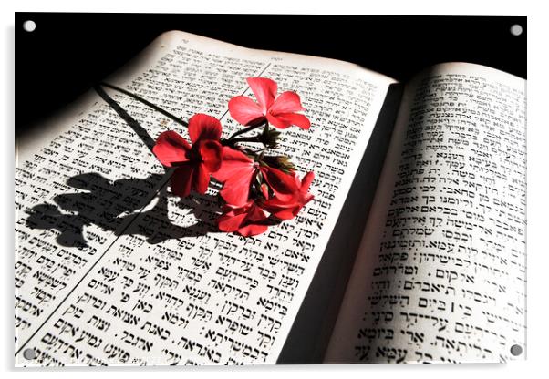 Jewish religious book Acrylic by PhotoStock Israel
