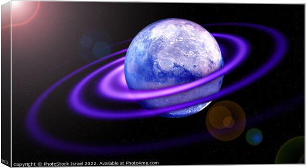 Alien planet in deep space  Canvas Print by PhotoStock Israel