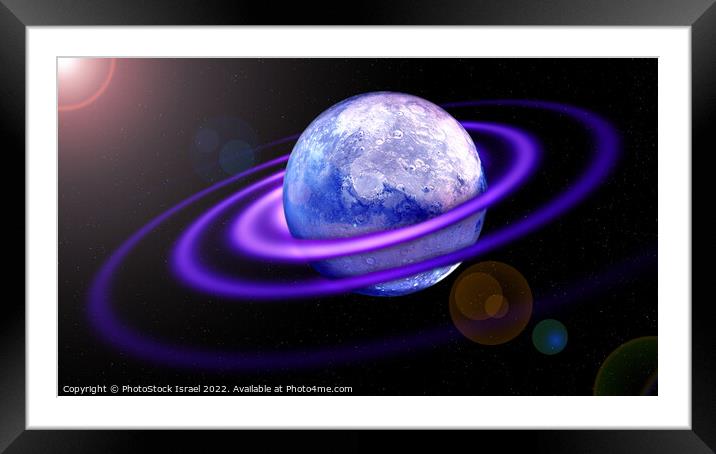 Alien planet in deep space  Framed Mounted Print by PhotoStock Israel