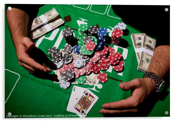 gambler  Acrylic by PhotoStock Israel