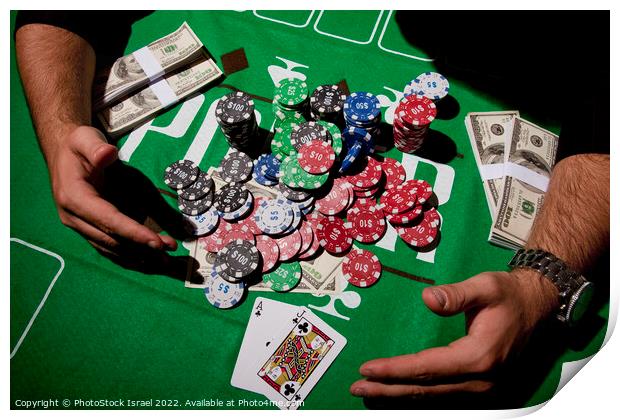 gambler  Print by PhotoStock Israel