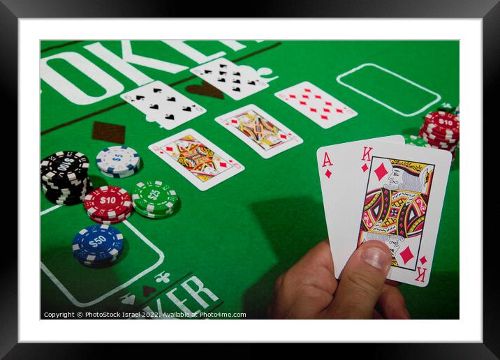 gambler  Framed Mounted Print by PhotoStock Israel