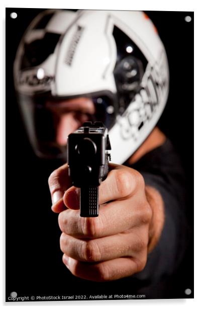 gun point Acrylic by PhotoStock Israel