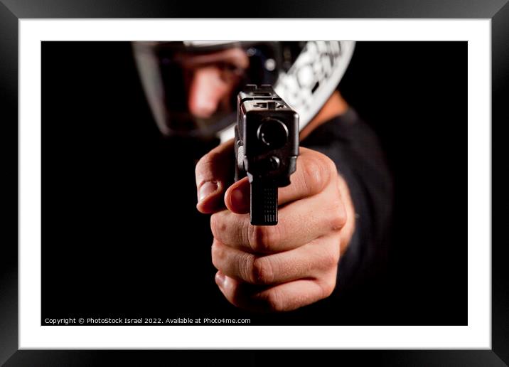 gun point Framed Mounted Print by PhotoStock Israel