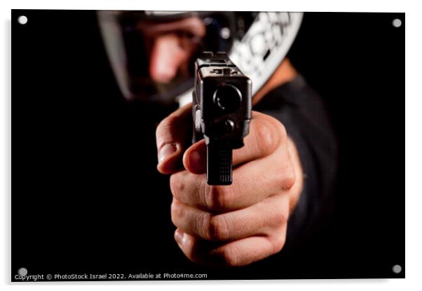 gun point Acrylic by PhotoStock Israel