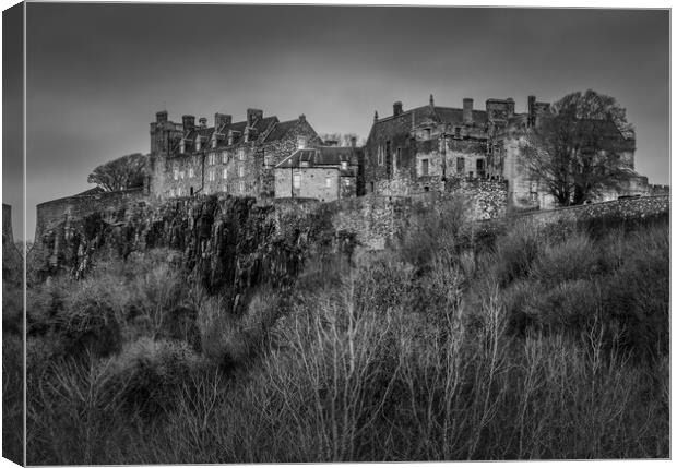 Stirling Castle Black and White  Canvas Print by Anthony McGeever